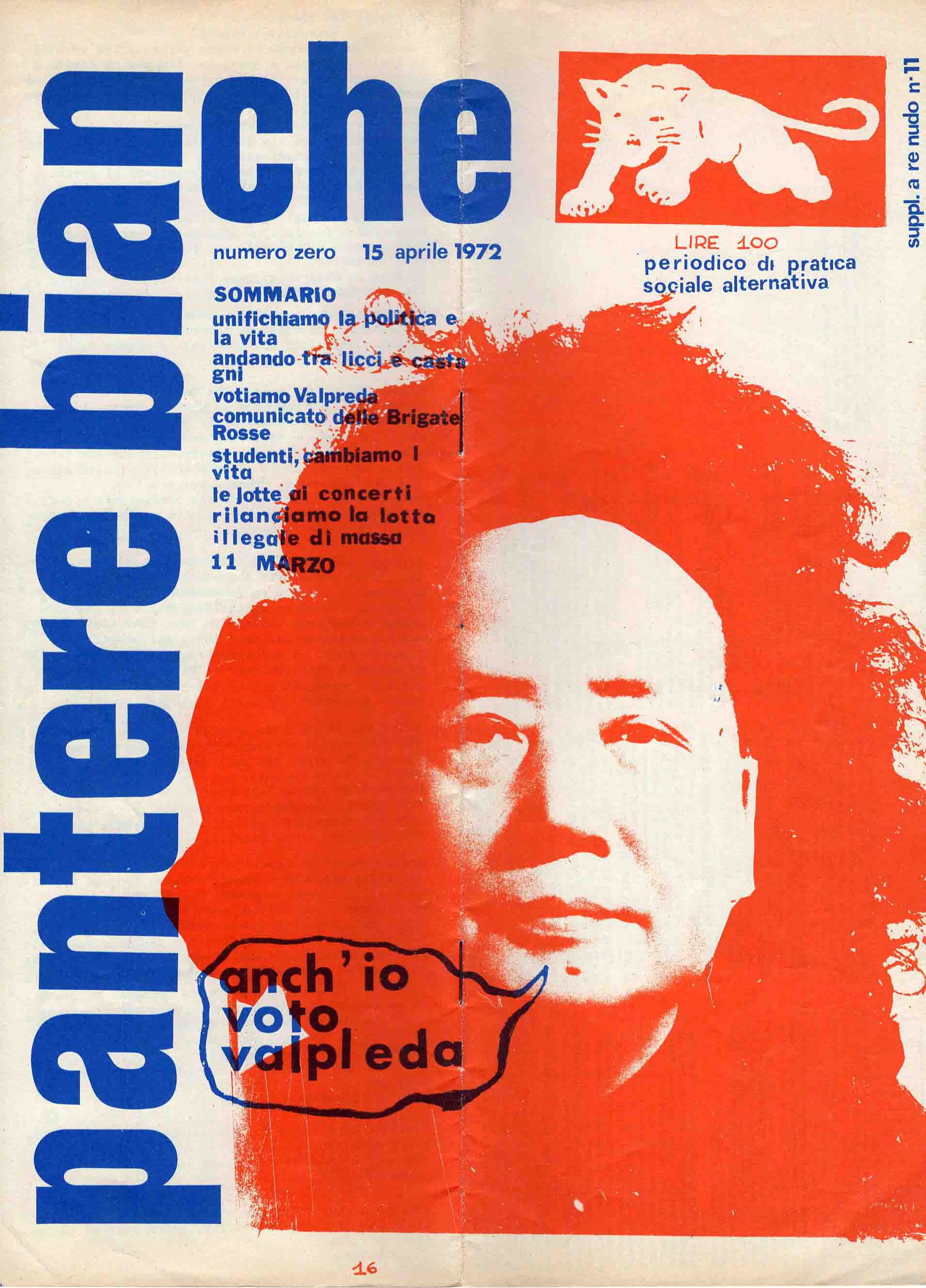 Pantere bianche. Periodico di pratica sociale alternativa.